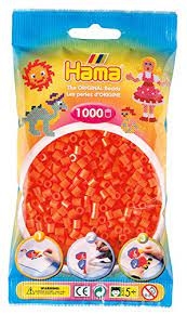 HAMA STRIJKKRALEN - ORANJE (04), 1000ST. (ZAKJE 17,5 X 9,5 CM)